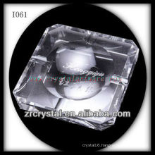 K9 Gray Crystal Ashtray with Facets